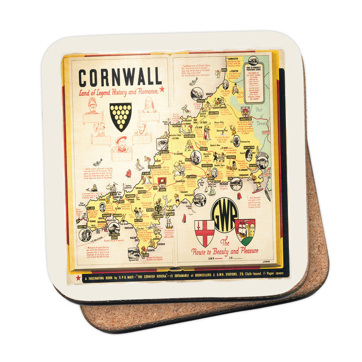 Cornwall - Land of Legend, History and Romance Coaster