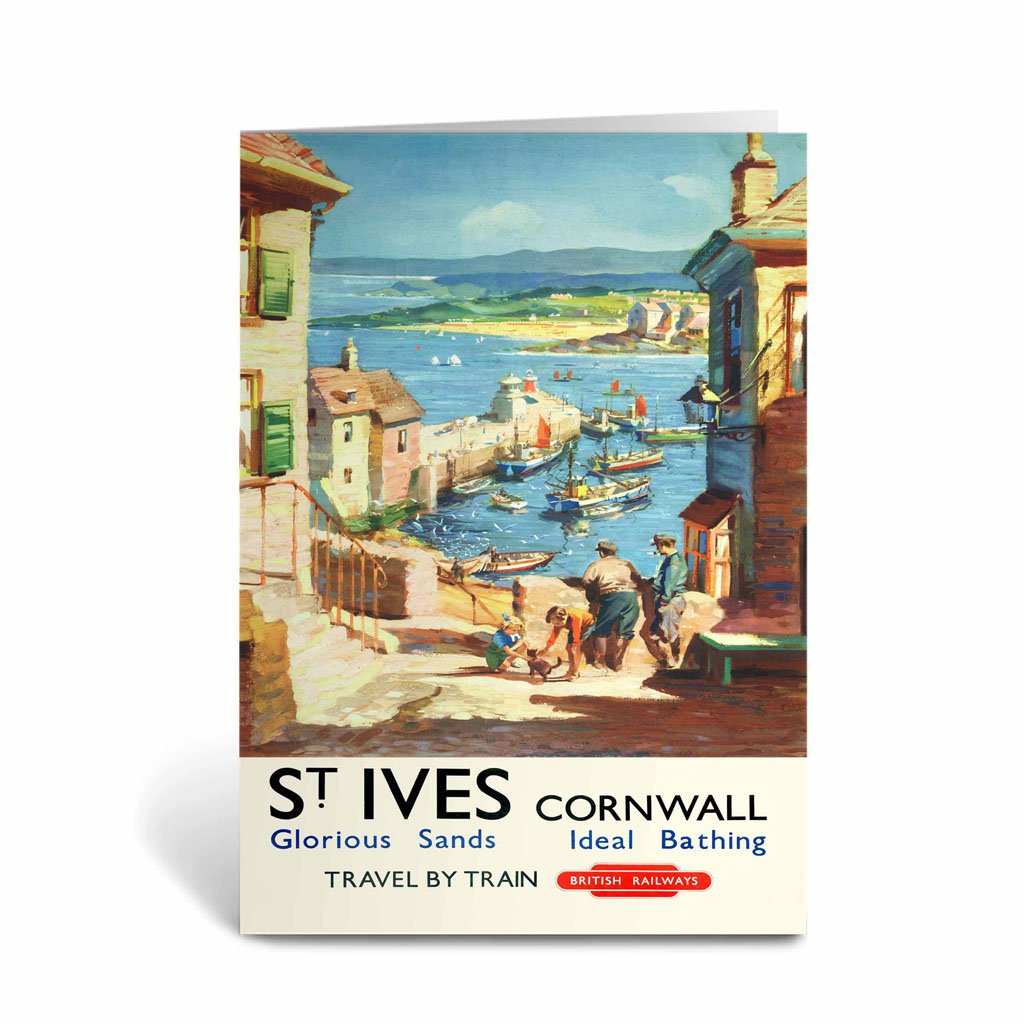 St. Ives, Cornwall - Glorious Sands Greeting Card