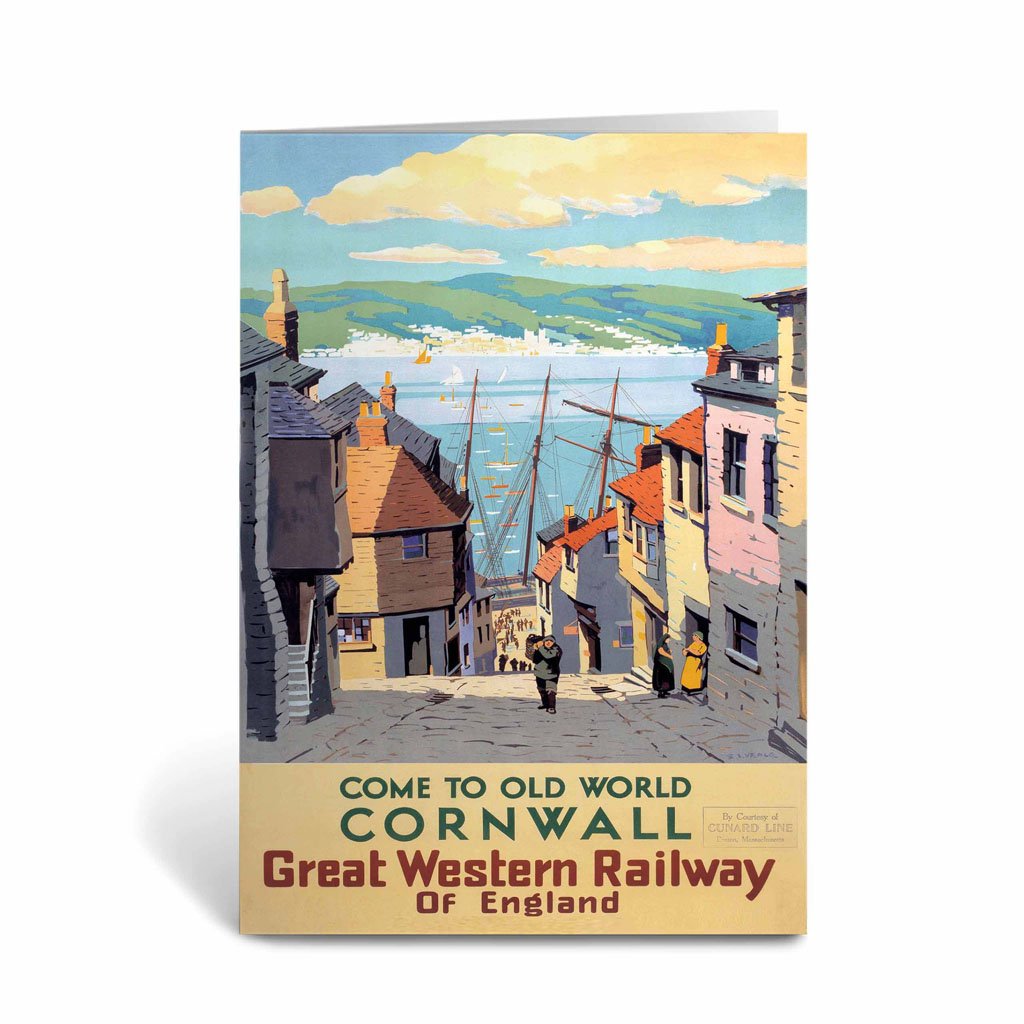 Old World Cornwall Greeting Card