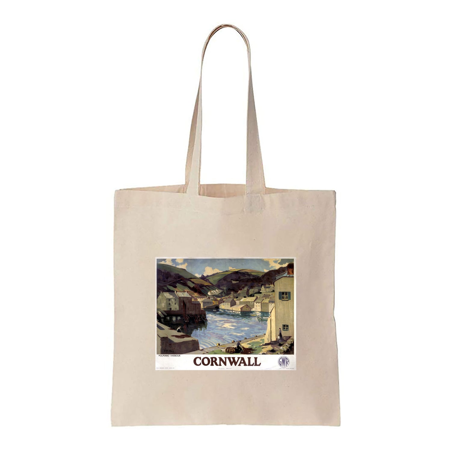 Cornwall Polperro Harbour - Canvas Tote Bag