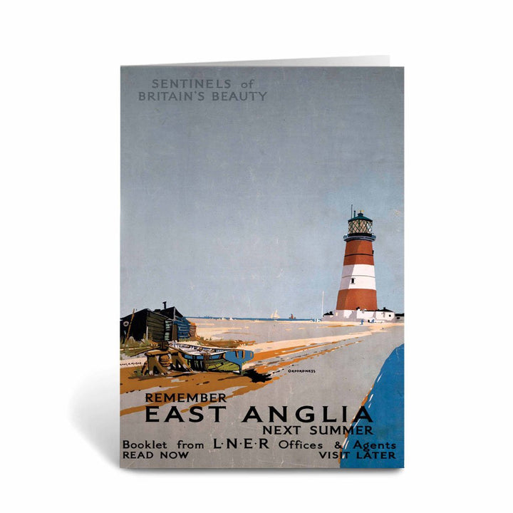 Remember East Anglia Next Summer - Orford Ness Greeting Card