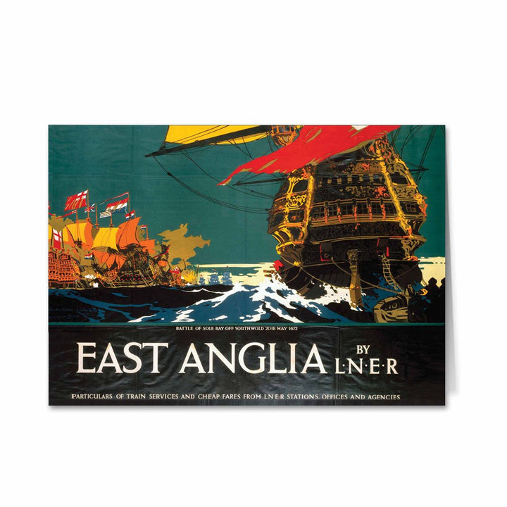 East Anglia - Battle of Sole Bay off Southwold Greeting Card