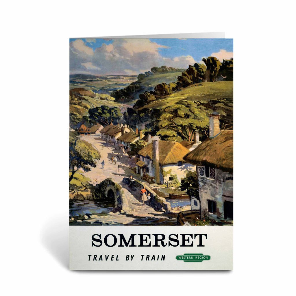 Somerset - Travel by Train Greeting Card