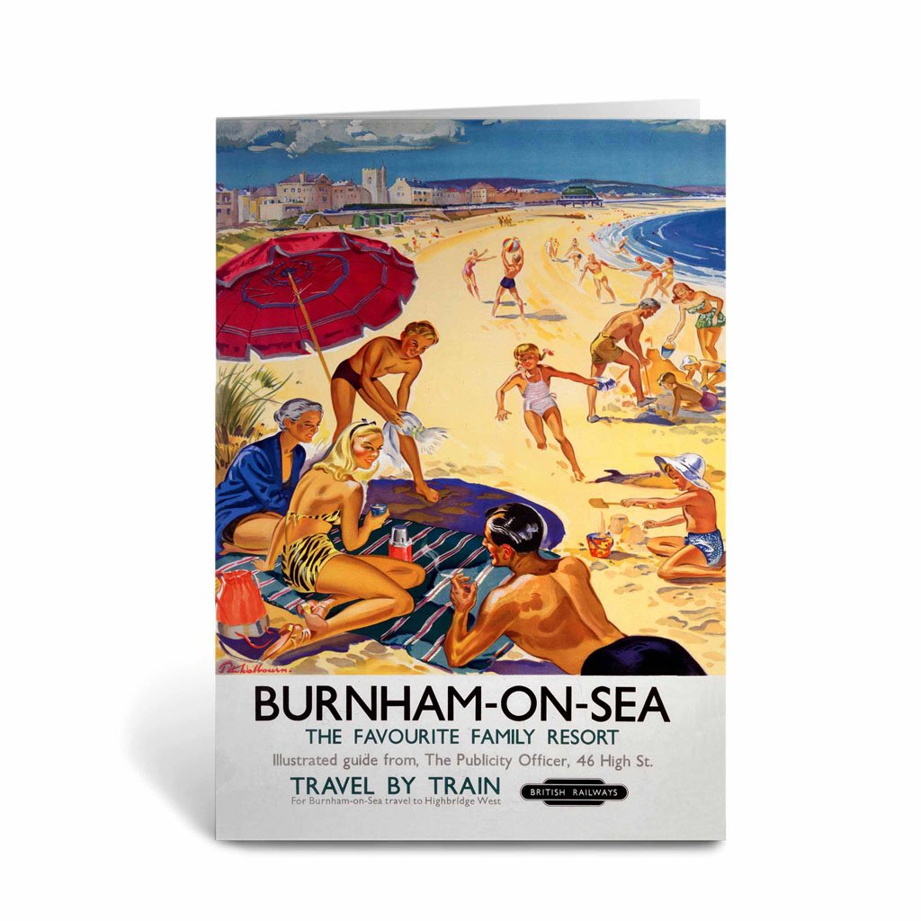 Burnham-on-Se, The Favorite Family Resort Greeting Card