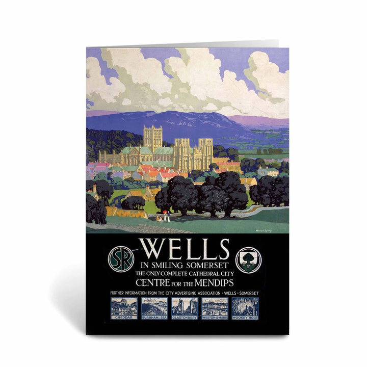 Wells in Smiling Somerset Greeting Card