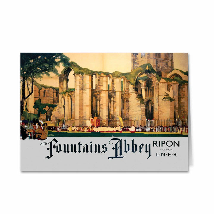 Fountains Abbey, Ripon Greeting Card