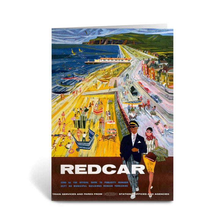 Redcar - Walk along the front Greeting Card