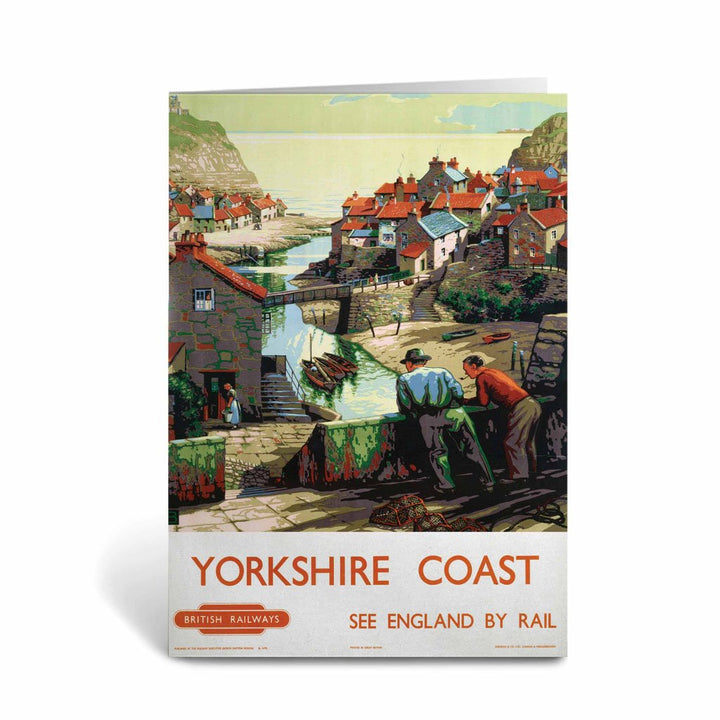 Yorshire Coast, see England by Rail Greeting Card