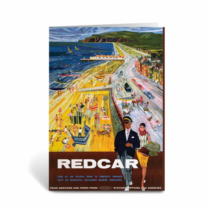 Redcar - Walk along the front Greeting Card