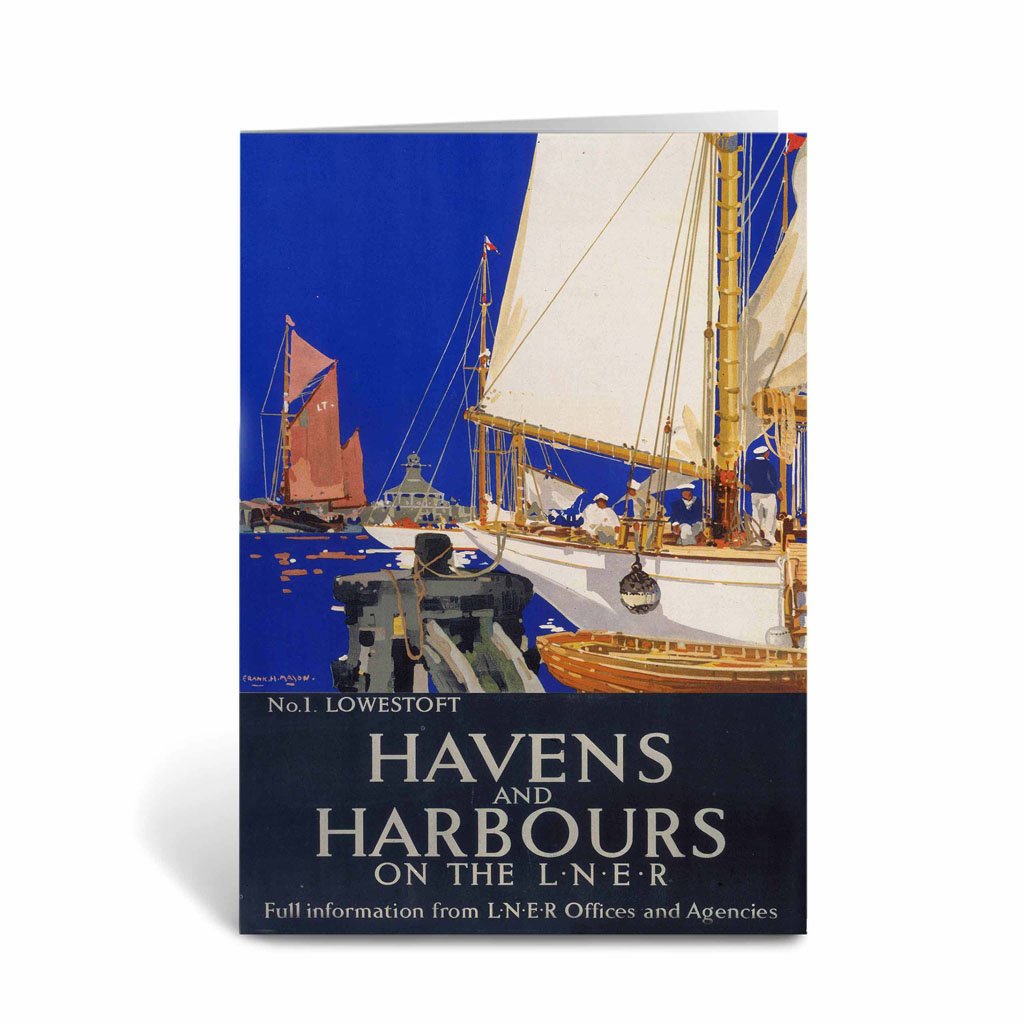 Havens and Harbours No 1 Lowestoft Greeting Card