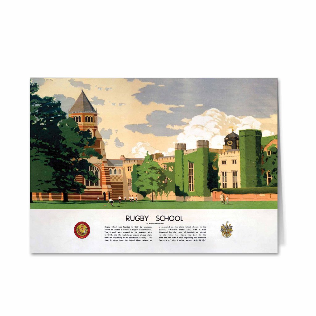 Rugby School Greeting Card