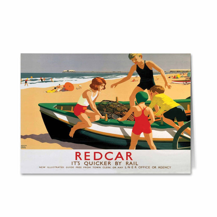 Redcar - Boat Greeting Card