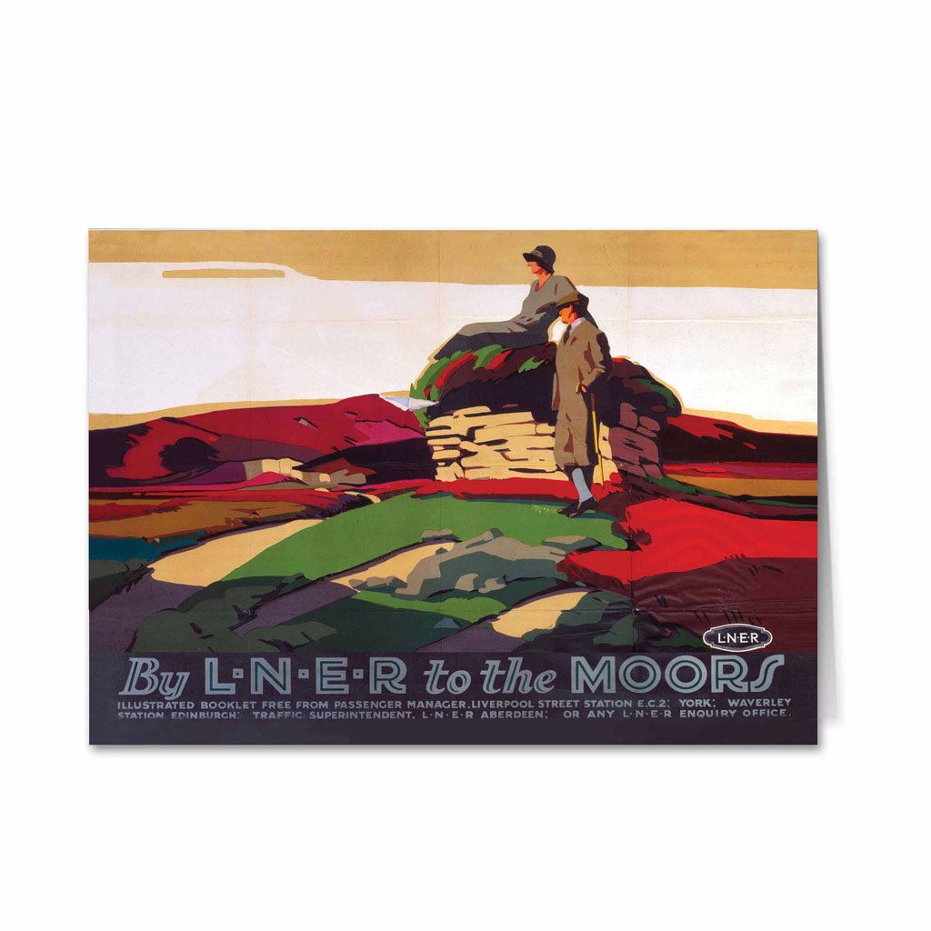 By LNER to the Moors Greeting Card