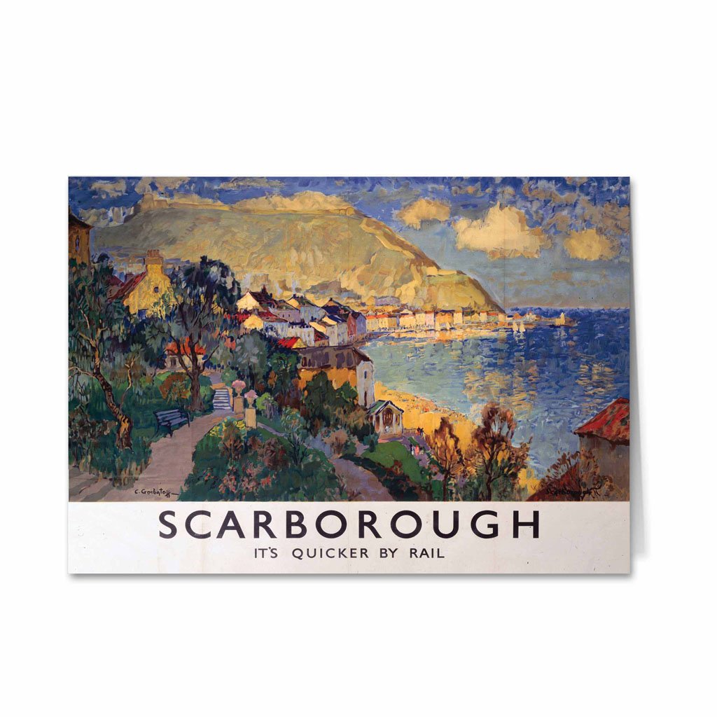 Scarborough, Sea View Greeting Card