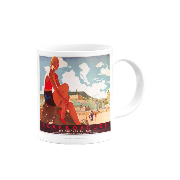 Scarborough, It's Quicker By Rail Mug