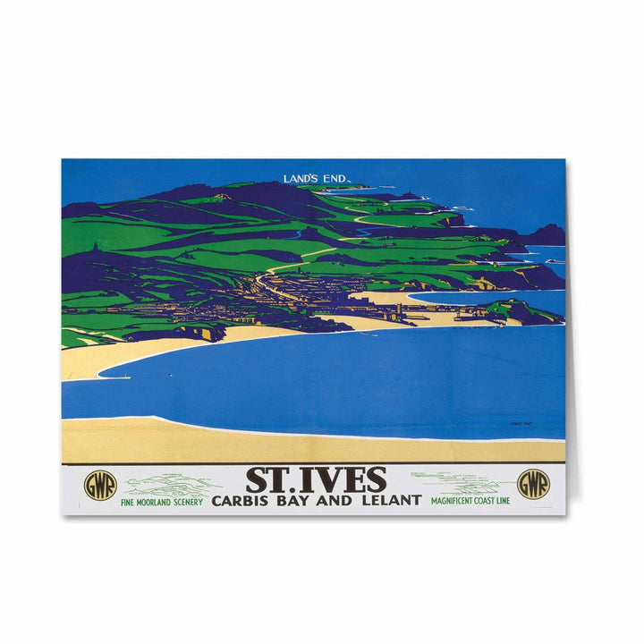 St Ives, Carbis Bay and Lelant Greeting Card