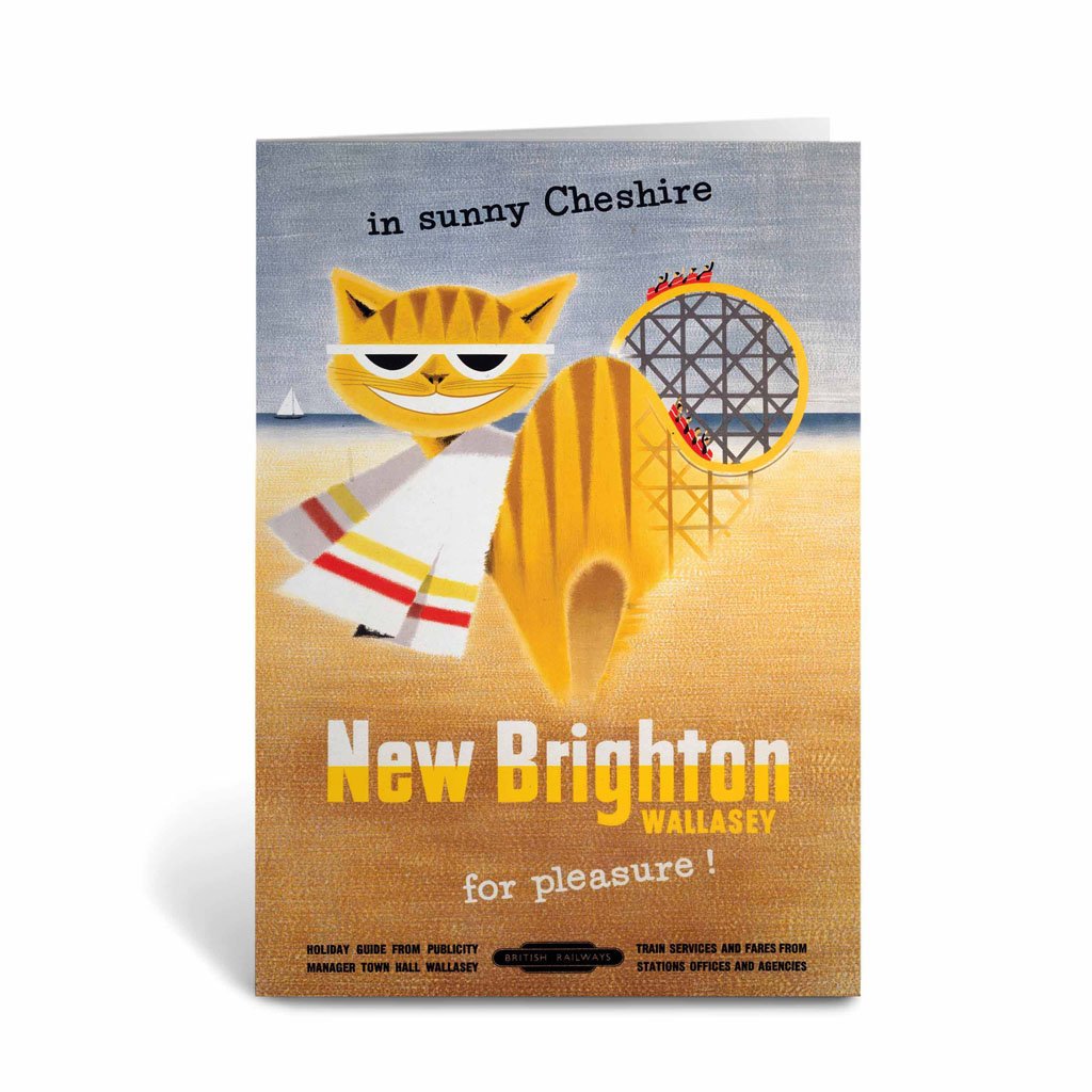 New Brighton in Sunny Cheshire Greeting Card