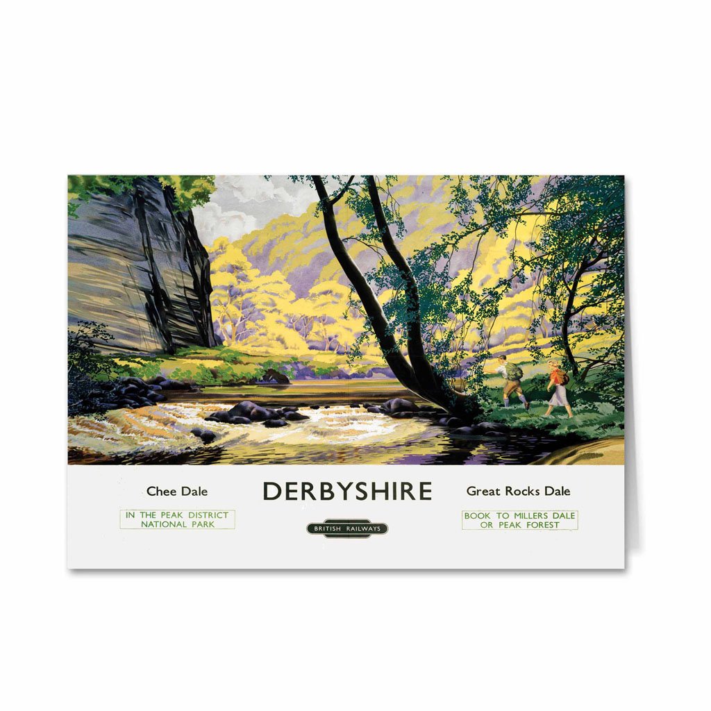 Derbyshire, Chee Dale Greeting Card