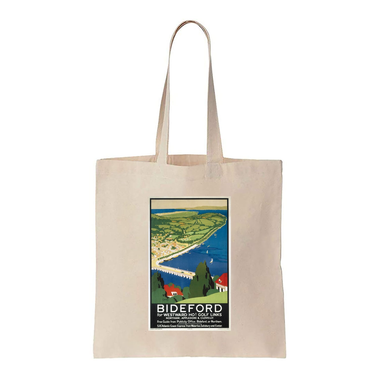 Bideford for Westward Ho! Golf Links - Canvas Tote Bag