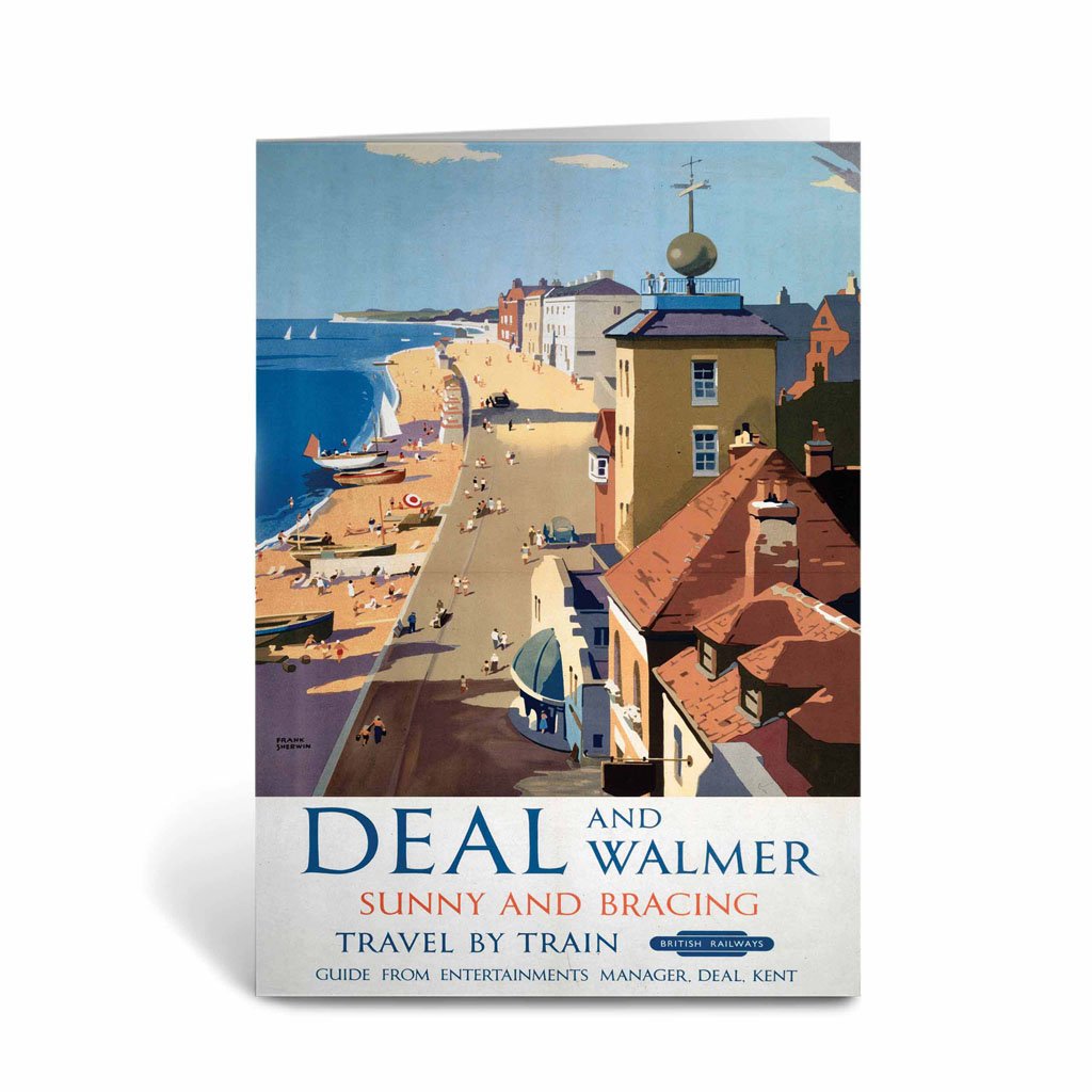 Deal and Walmer, Sunny and Bracing Greeting Card