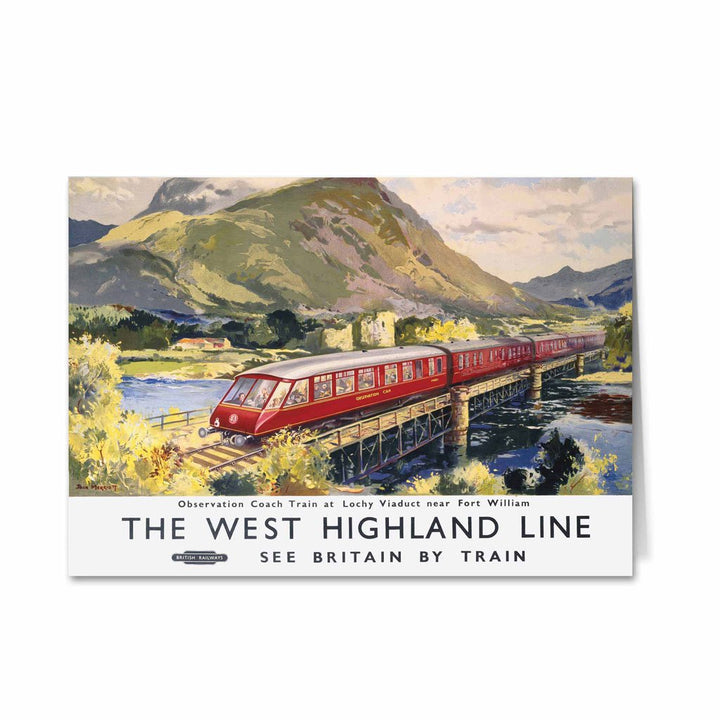 The West Highland Line - Lochy Viaduct nr Fort William Greeting Card