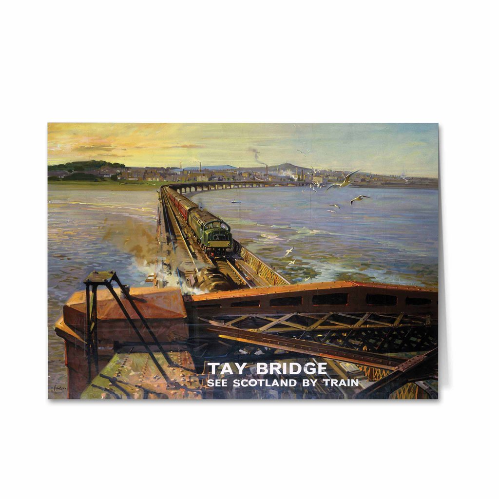 Tay Bridge See Scotland by Train Greeting Card