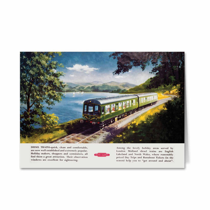 Diesel Trains, English Lakeland and North Wales Greeting Card