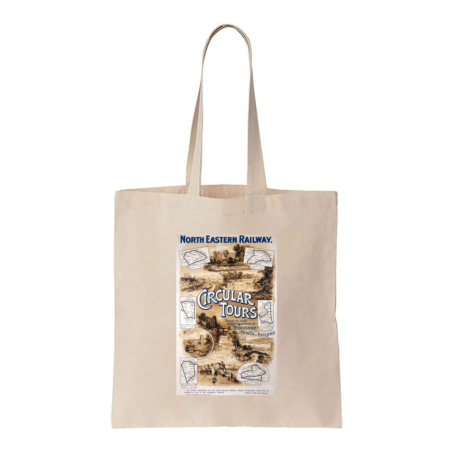 North Eastern Railway Circular Tours - Canvas Tote Bag