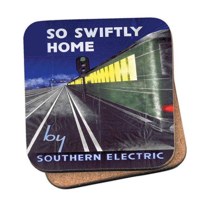 So Swiftly Home Southern Electric Coaster