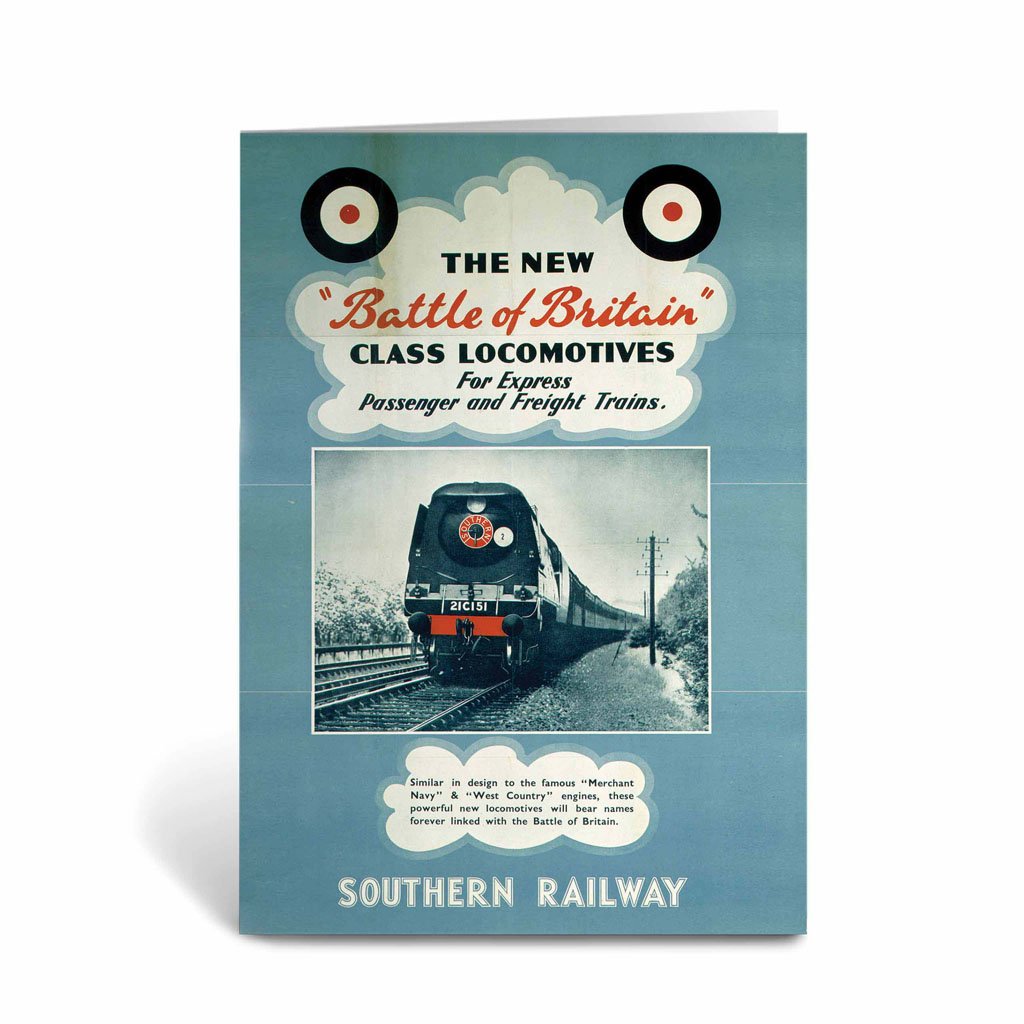 Battle of Britain Locomotives - Southern Railway Greeting Card