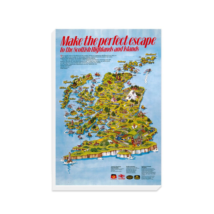 Make the perfect escape Scotland - Canvas