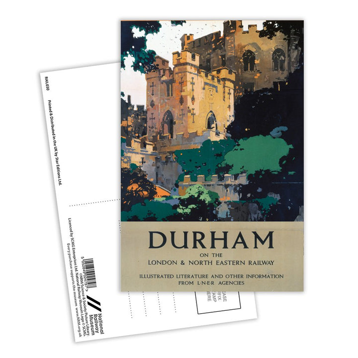 Durham on the LNER Postcard Pack of 8