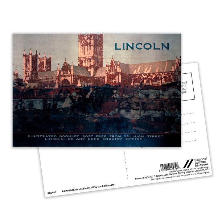 Lincoln Cathedral Postcard Pack of 8