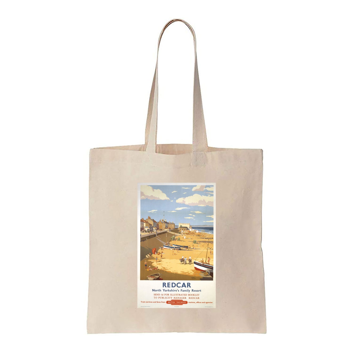 Redcar - North Yorkshire's Family Resort - Canvas Tote Bag