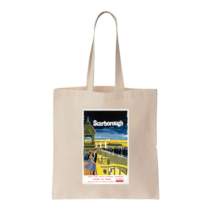 Scarborough at Night - British Railways - Canvas Tote Bag