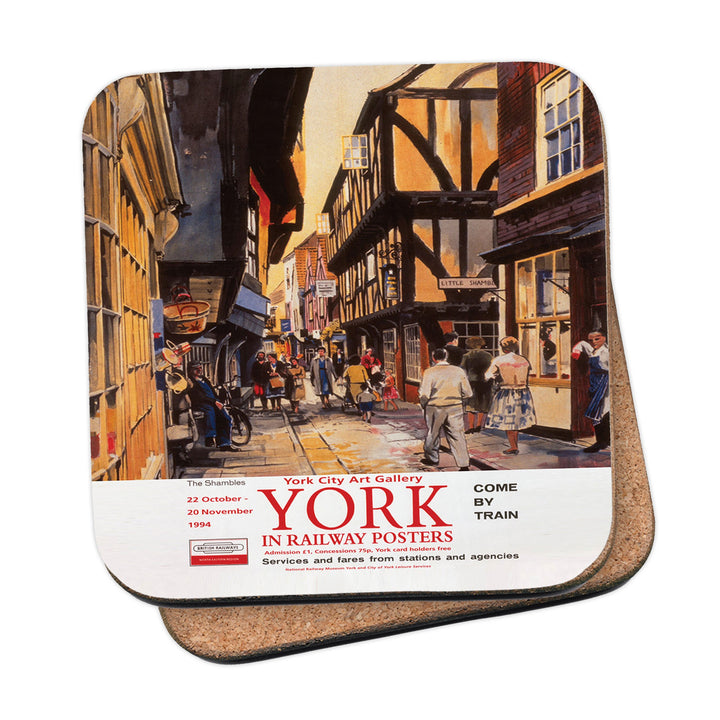 York, The Shambles - Railway Posters Exhibition Coaster