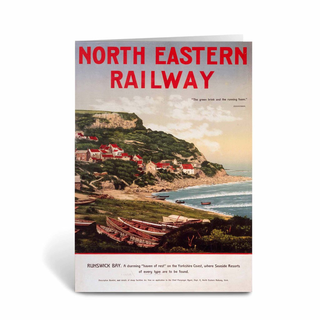 North Eastern Railway - Runswick Bay, Yorkshire Coast Greeting Card