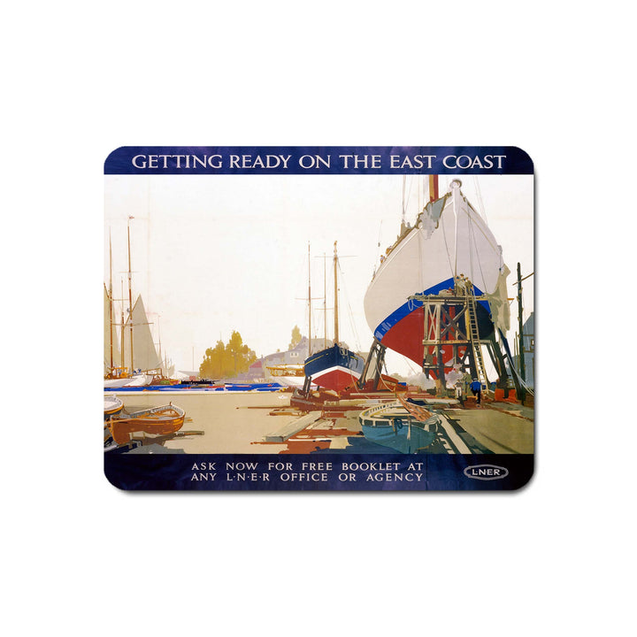 Getting Ready on the East Coast LNER - Mouse Mat