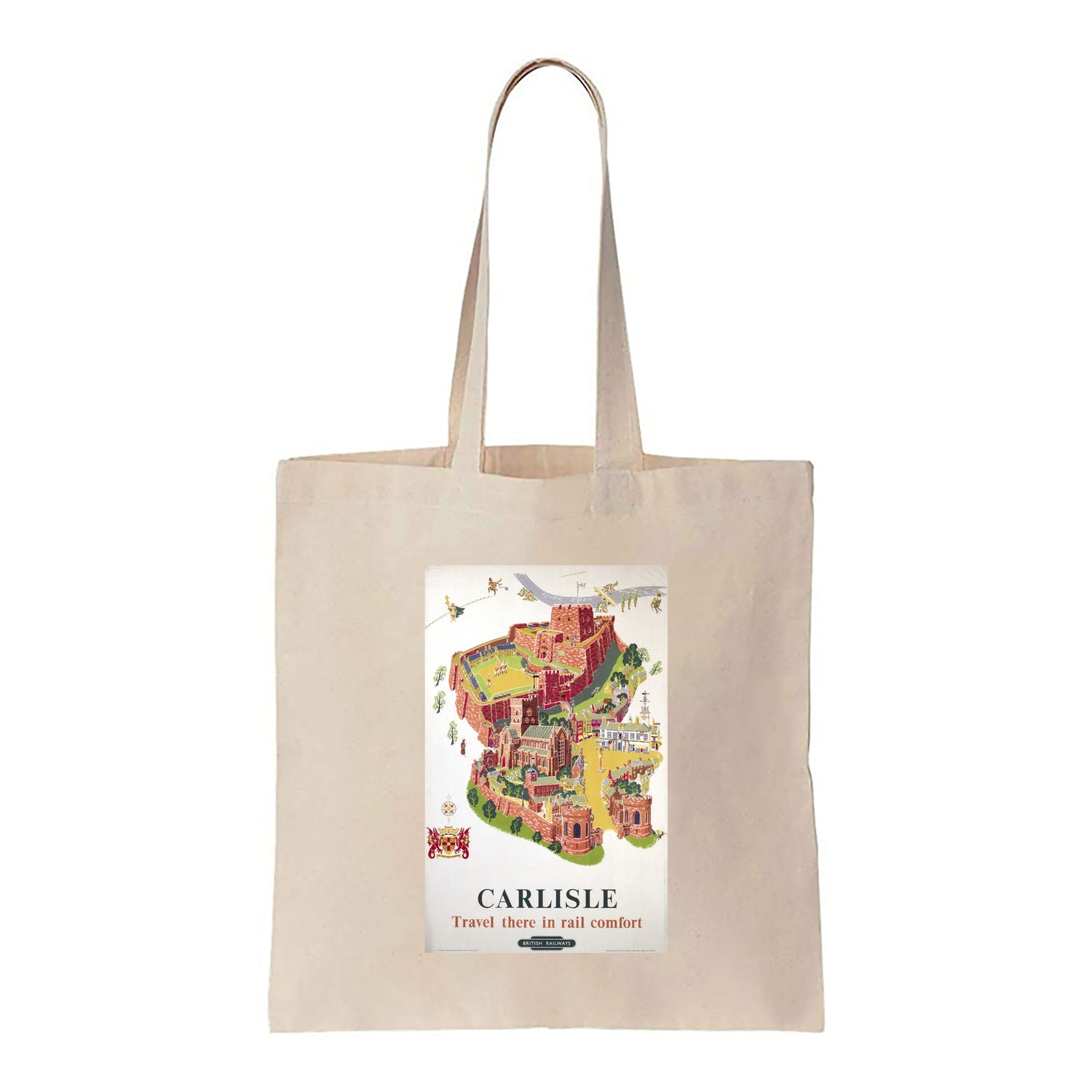 Carlisle, Travel in Rail Comfort - Canvas Tote Bag