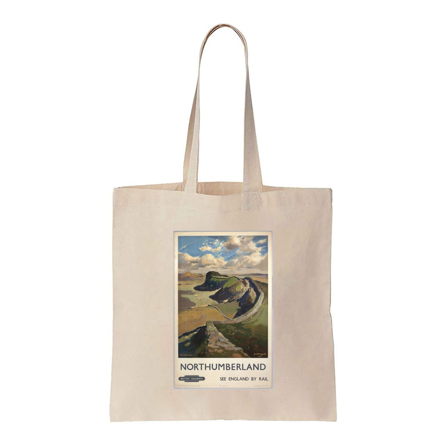 Northumberland, The Roman Wall - Canvas Tote Bag