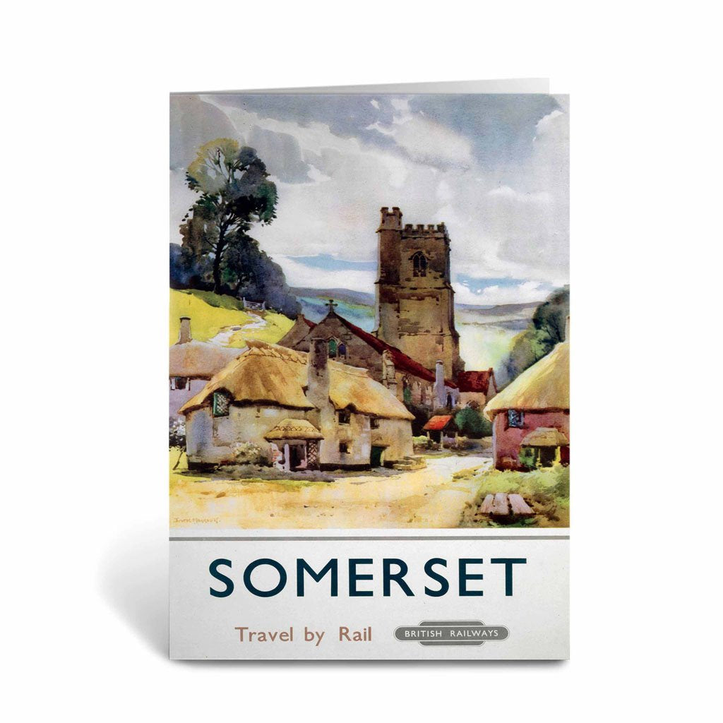 Somerset, Travel by Rail Greeting Card