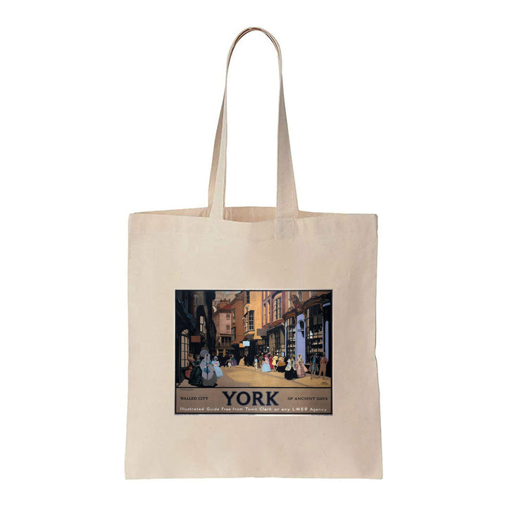 York, Walled City of Ancient Days - Canvas Tote Bag