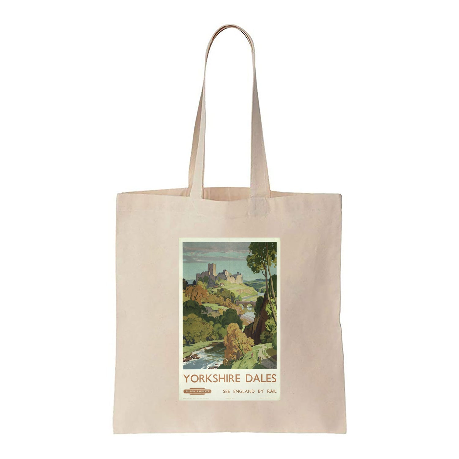 Yorkshire Dales, See England By Rail - Canvas Tote Bag