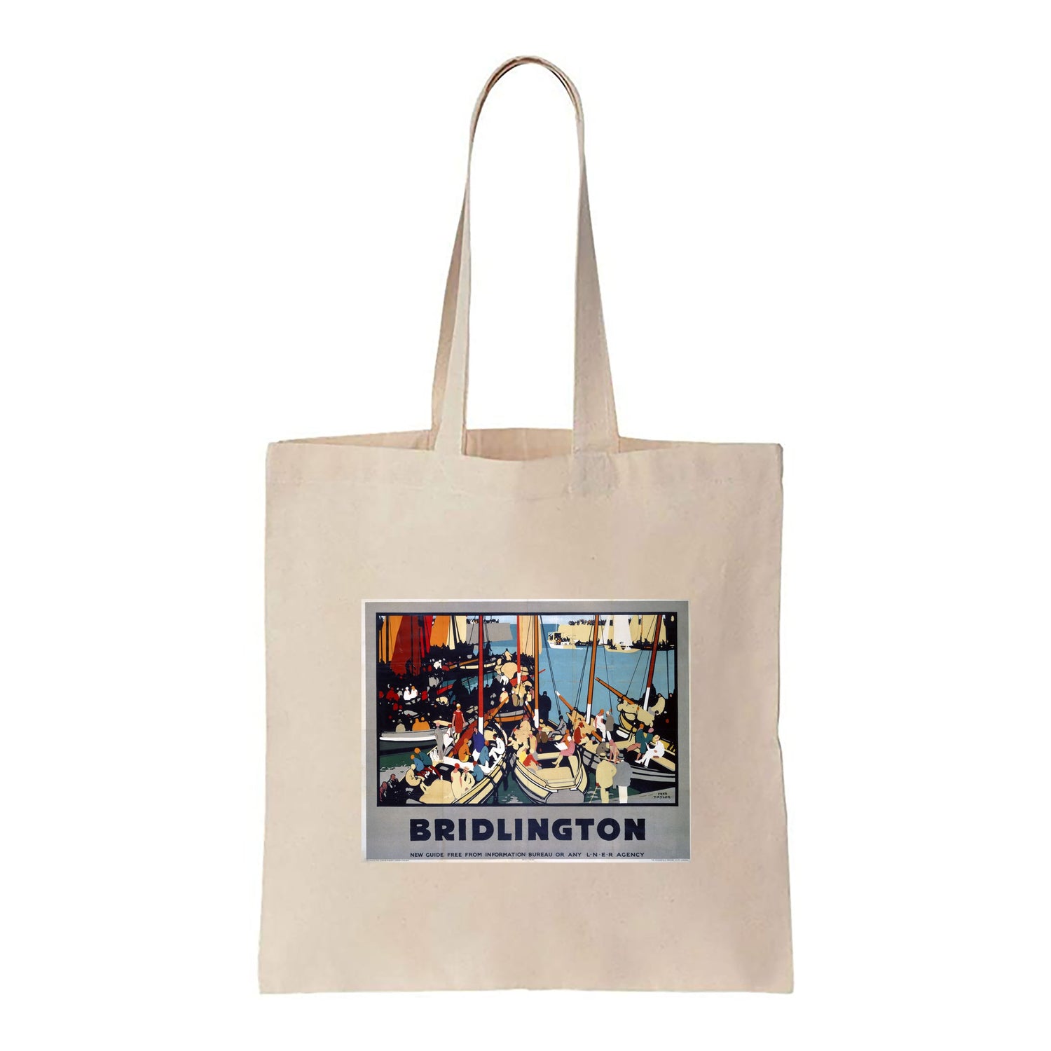 Bridlington - Busy Boats - Canvas Tote Bag