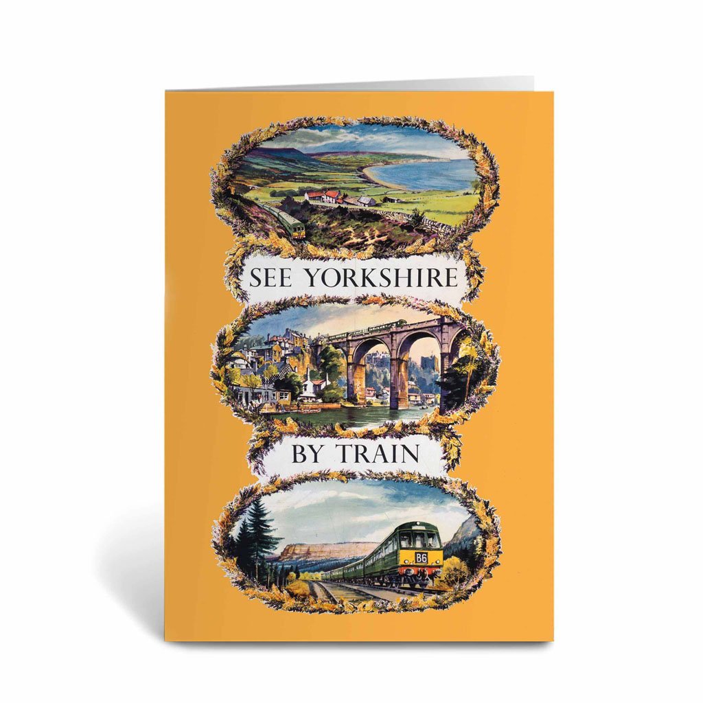 See Yorkshire by Train Greeting Card