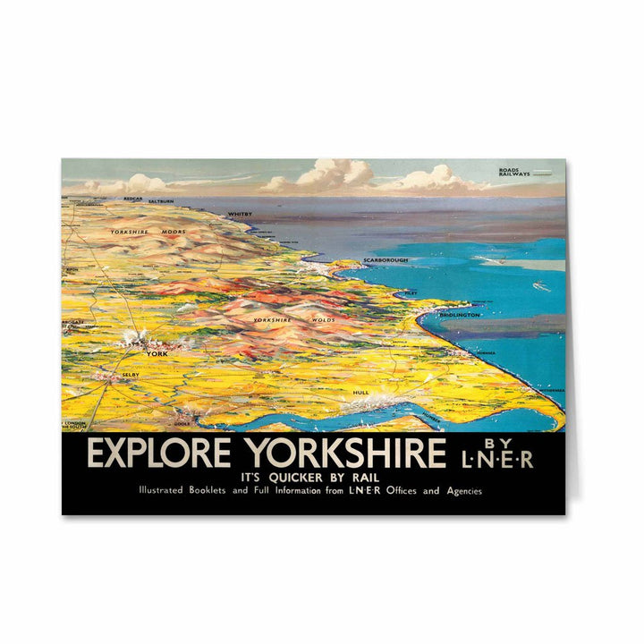 Explore Yorkshire by LNER Greeting Card