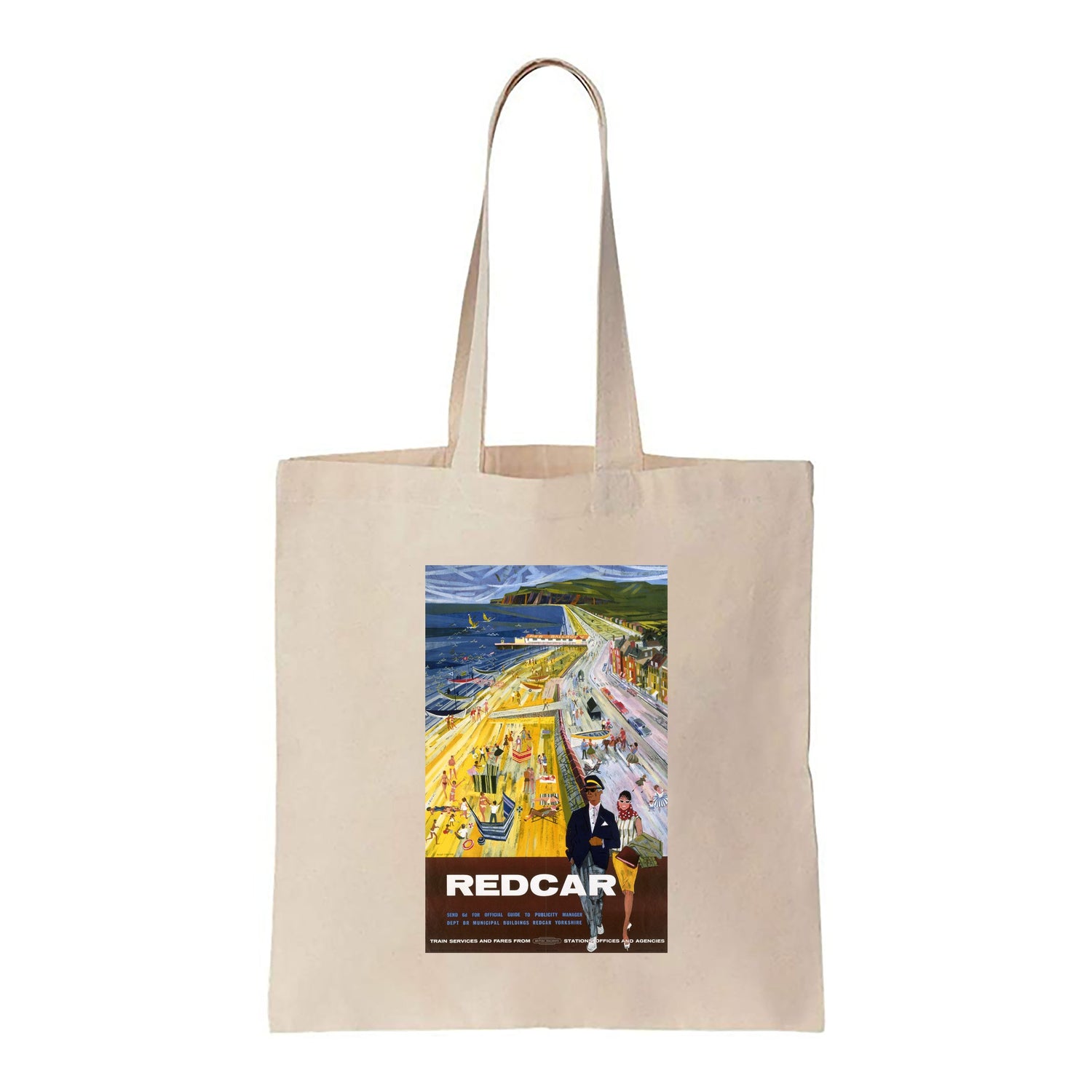 Redcar - Couple Walking - Canvas Tote Bag