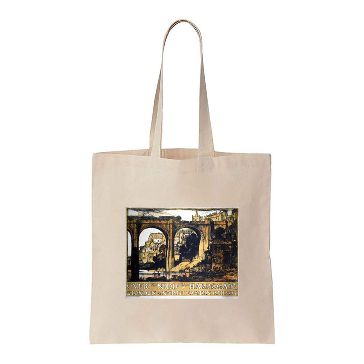 Over the Nidd Near Harrogate LNER - Canvas Tote Bag