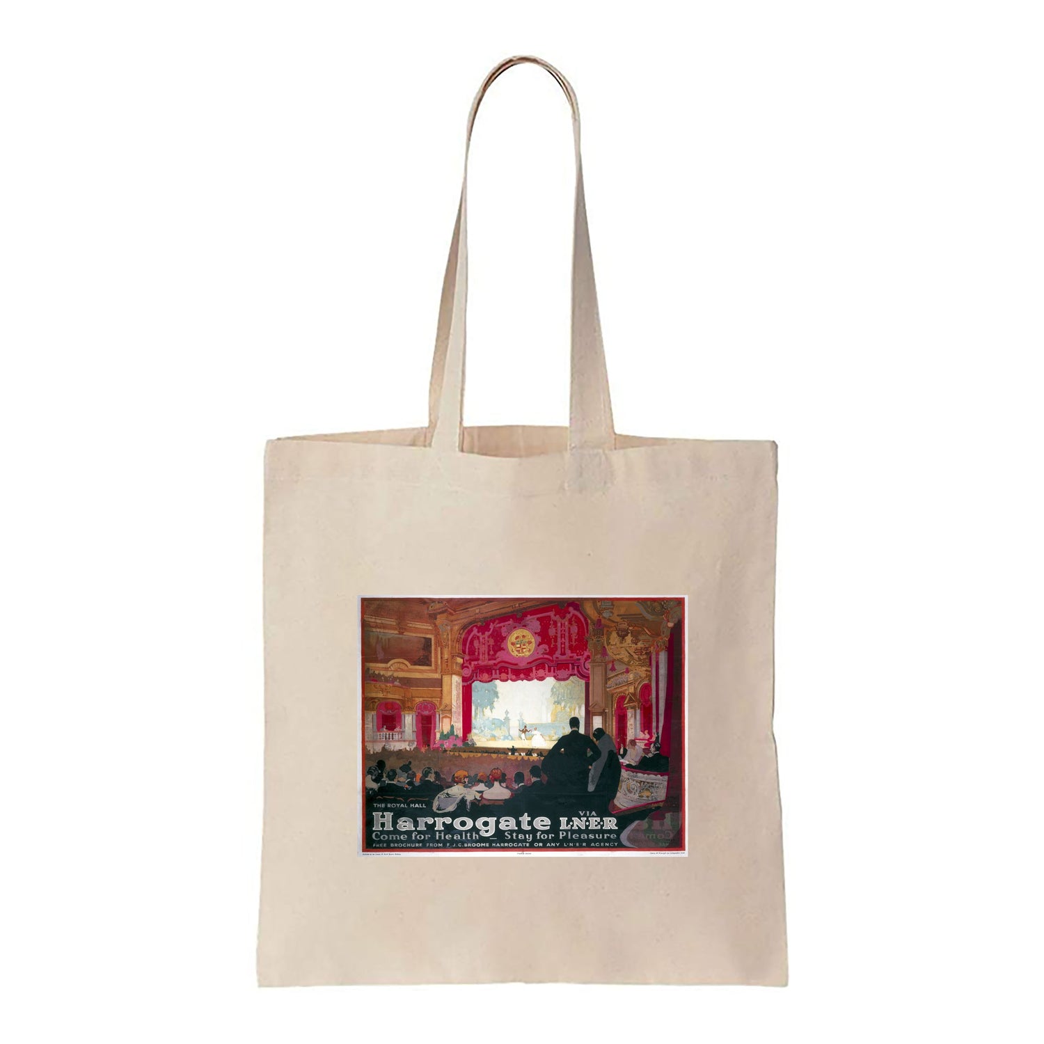 Harrogate Come for Health - The Royal Hall LNER - Canvas Tote Bag