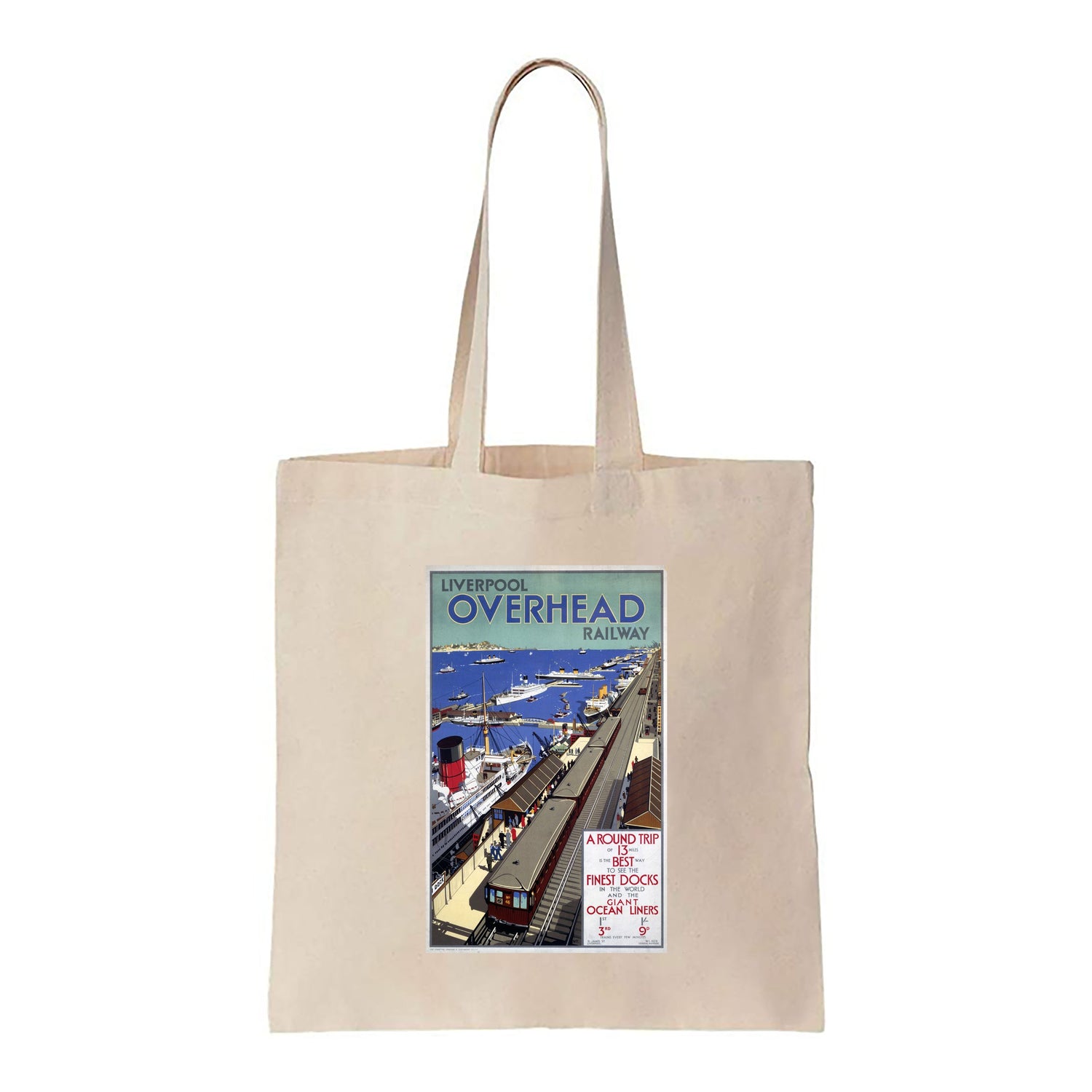 Liverpool Overhead Railway - Canvas Tote Bag